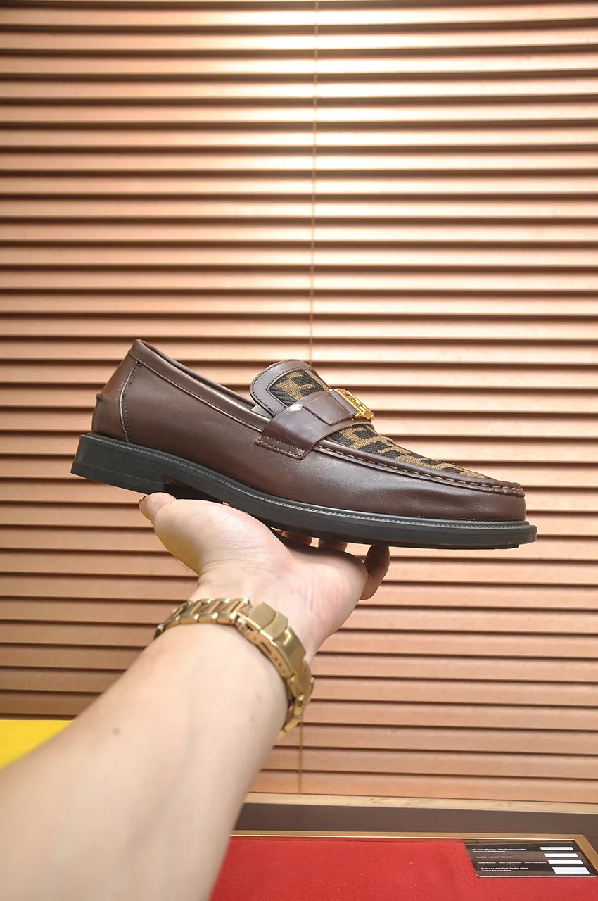 Men's shoes 💰500💶 [FENDI] The latest high-end men's shoes in Hong Kong! Original quality. The upper is made of imported cowhide material and cowhide lining! Super comfortable on the foot, original wear-resistant outsole, luxurious, fashionable, casual and versatile! Size: 38-45 (45 customized)